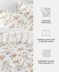 ienjoy Home Timeless Pattern Reversible -Pc. Duvet Cover Set