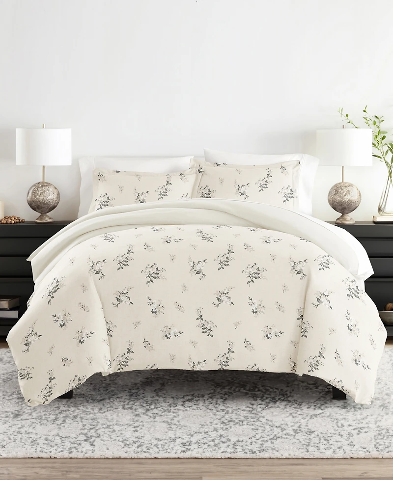 ienjoy Home Timeless Pattern Reversible 3-Pc. Duvet Cover Set, King/California King
