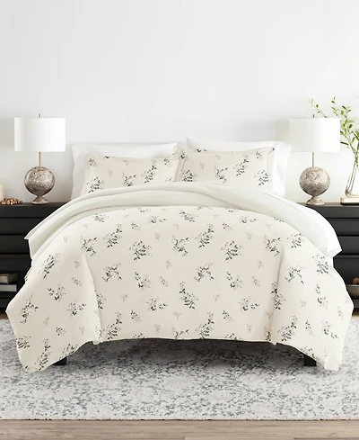 ienjoy Home Timeless Pattern Reversible 3-Pc. Duvet Cover Set, King/California King