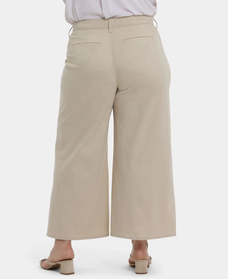 Nydj Plus Mona Wide Leg Trouser Ankle Pants