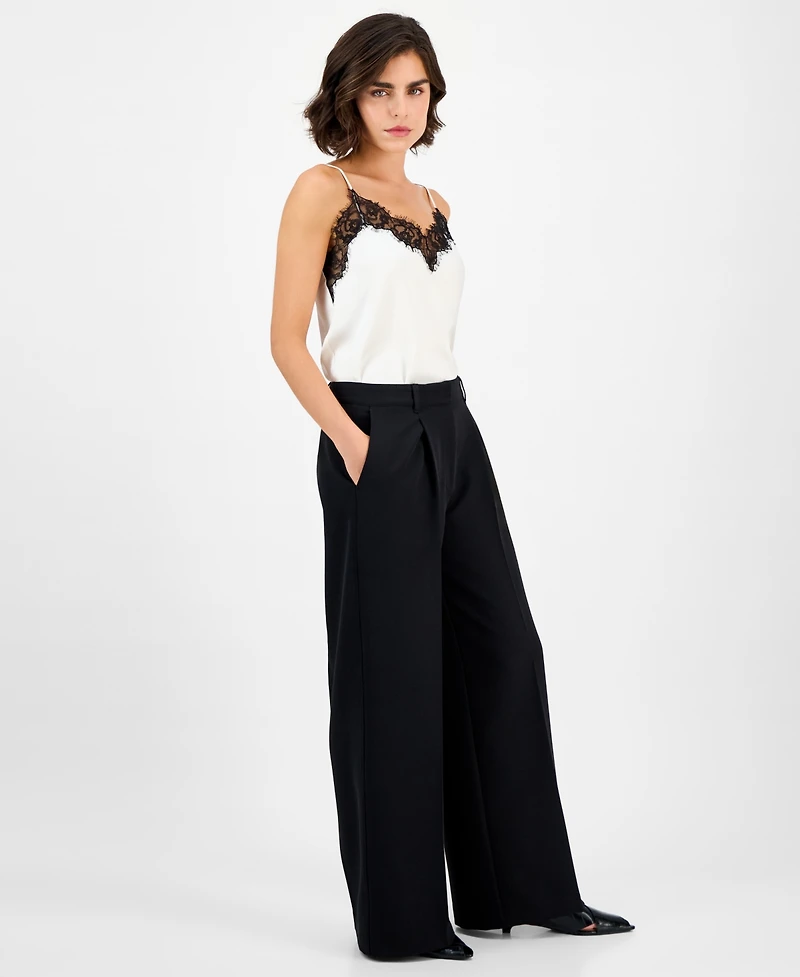 Boss Orange Women's Pleated Wide-Leg Pants