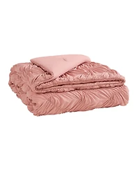 Jessica Simpson Emmy Textured Ruched -Pc. Comforter Set