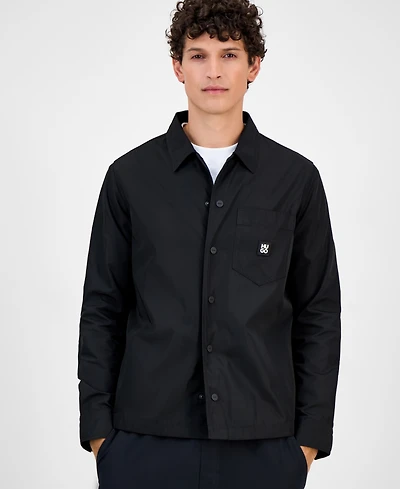 Hugo By Boss Men's Logo Oversized Shirt Jacket