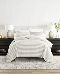 ienjoy Home Classic Stripe Reversible 2-Pc. Quilt Set, Twin/Twin Xl