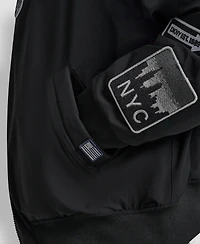 Dkny Women's Pins and Patches Long Sleeve Bomber Jacket