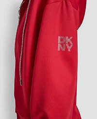 Dkny Women's Long-Sleeve Scuba Zip-Up Jacket
