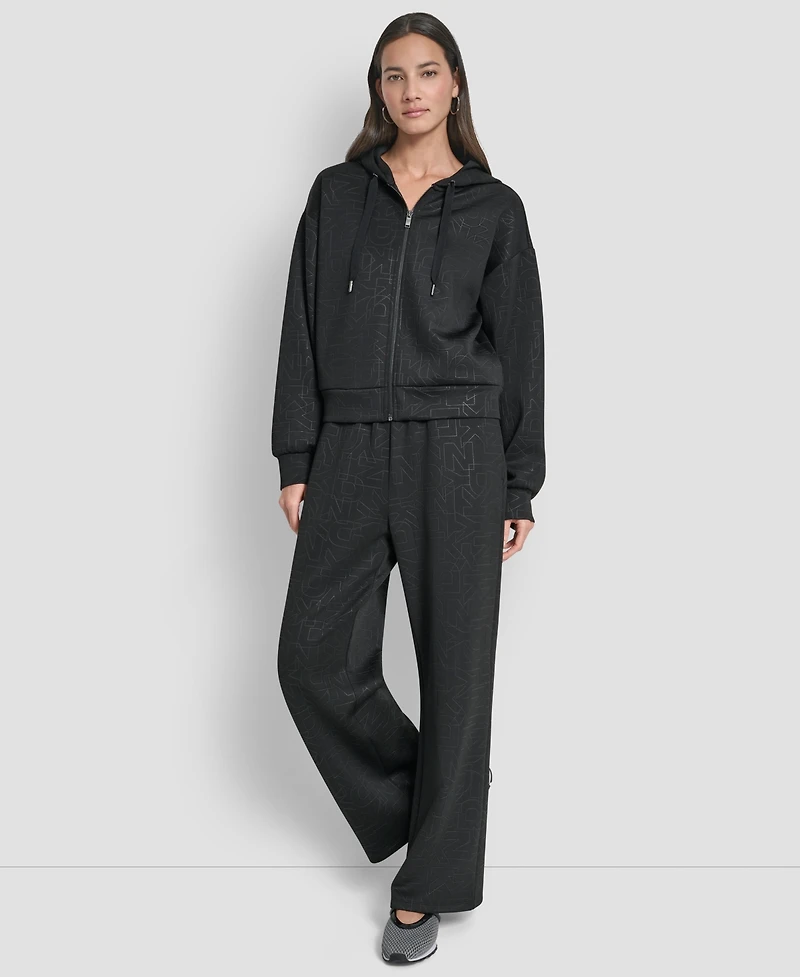 Dkny Women's Long-Sleeve Scuba Zip-Up Hoodie