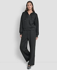 Dkny Women's Long-Sleeve Scuba Zip-Up Hoodie