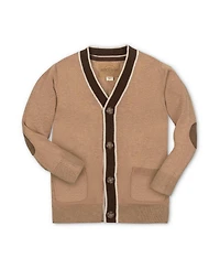Hope & Henry Boys Organic Long Sleeve Tipped Cardigan Sweater