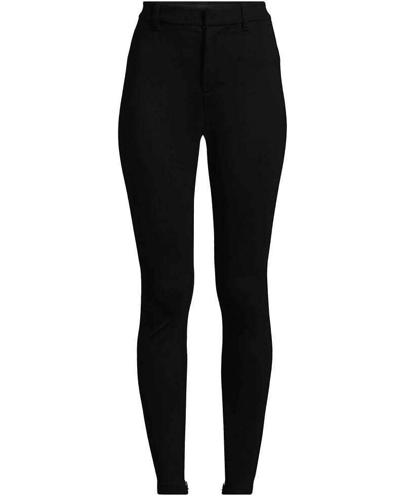 Lands' End Women's Tall High Rise Ponte Polished Leggings