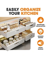 Cheer Collection Cabinet Drawer Slide Out