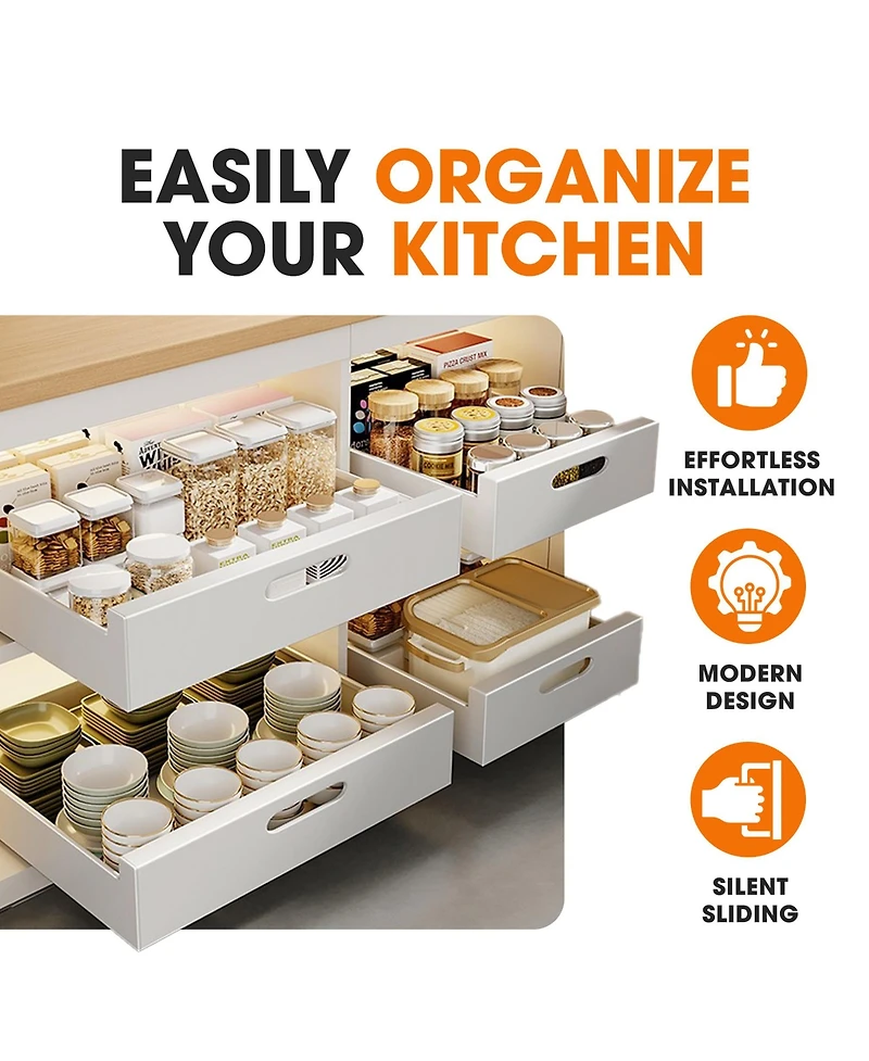 Cheer Collection Cabinet Drawer Slide Out