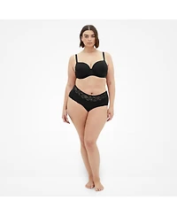 City Chic Women's Plus Iris 3 Pack Cotton Cheeky Panty