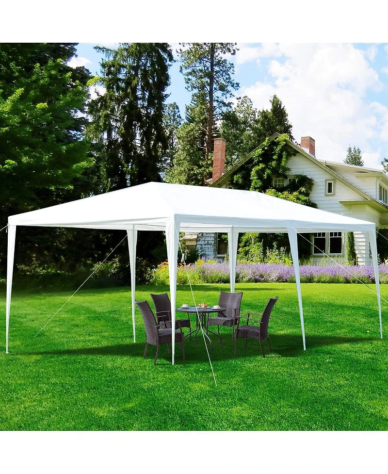 Mecale Awning Tent, Outdoor Gazebo, Canopy with Sturdy Steel Frame, Easy Assembly Large Shelter