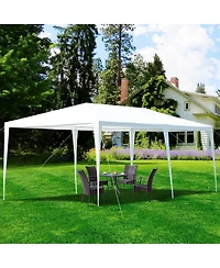 Mecale Awning Tent, Outdoor Gazebo, Canopy with Sturdy Steel Frame, Easy Assembly Large Shelter