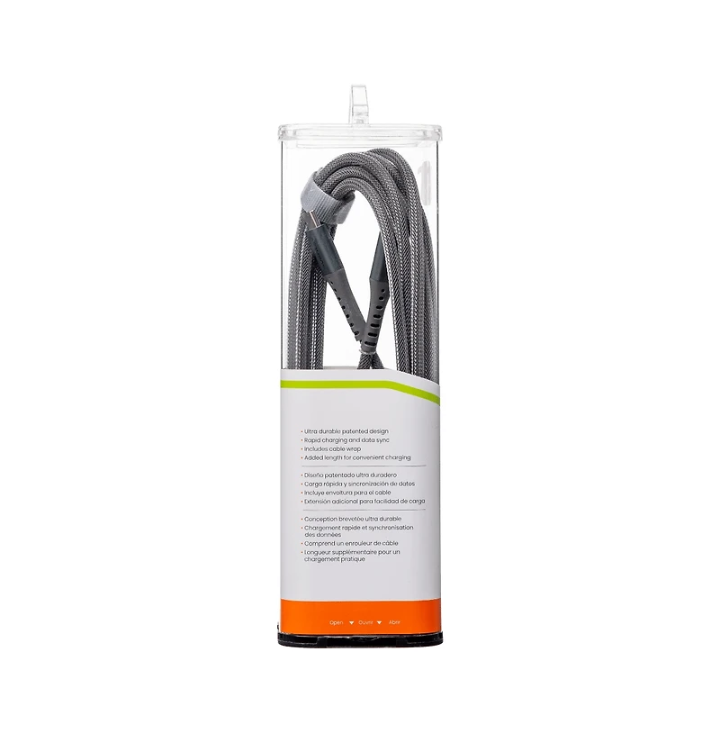 Ventev Alloy Usb C to Usb C High Speed Ultradurable 10 Foot Cable