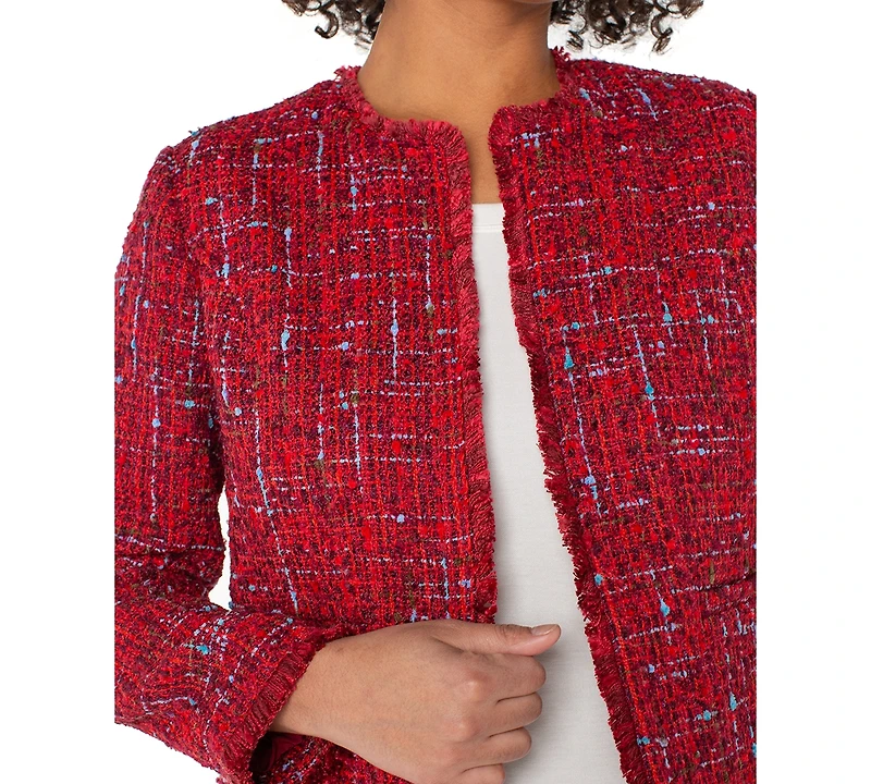 Liverpool Los Angeles Fray Edge Collarless Jacket