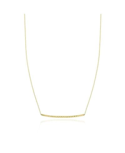 The Lovery Sparkle Cut Bar Necklace 14K Gold