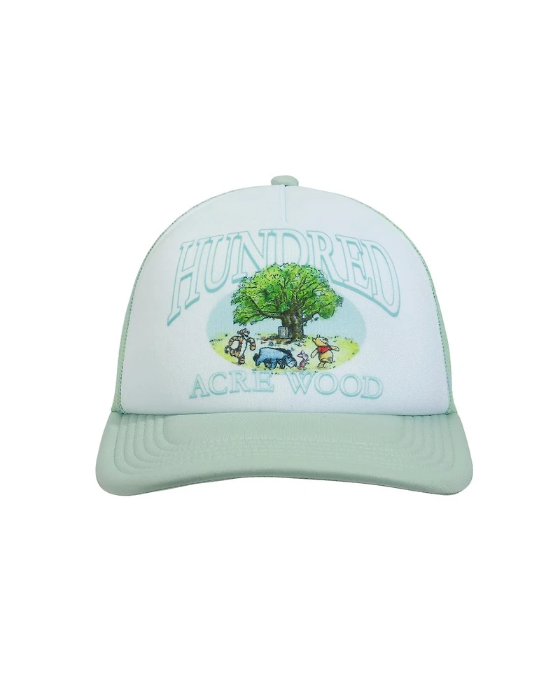 Winnie the Pooh Men's Disney Hundred Acre Wood White & Blue Trucker Hat