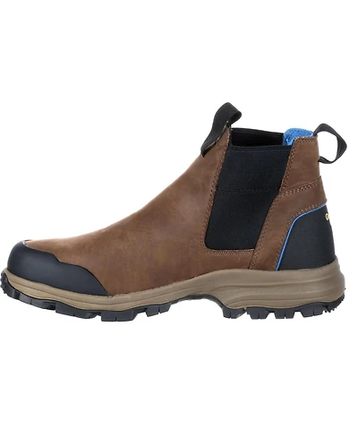 Georgia Boot Men's Blue Collar Chelsea Waterproof Work Romeo Boot