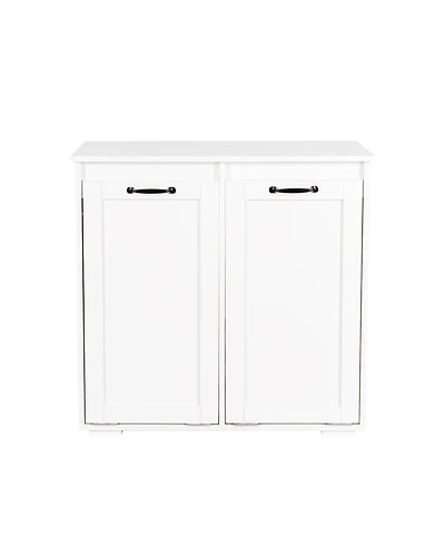 Casainc Laundry Cabinet with 2 Removable Liner Bags for Sorting and Storage