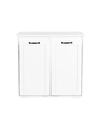 Casainc Laundry Cabinet with 2 Removable Liner Bags for Sorting and Storage