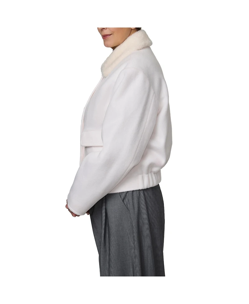 Bernardo Women's Fur Lined Bomber