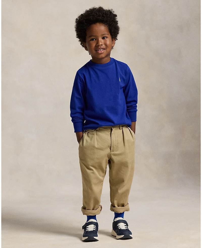 Polo Ralph Lauren Toddler and Little Boys Cotton Jersey Long Sleeve T-Shirt