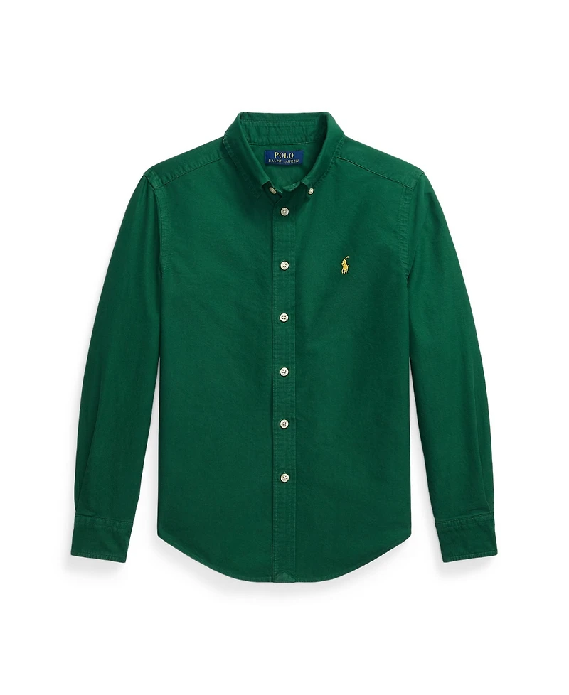Polo Ralph Lauren Big Boys Garment-Dyed Cotton Oxford Shirt
