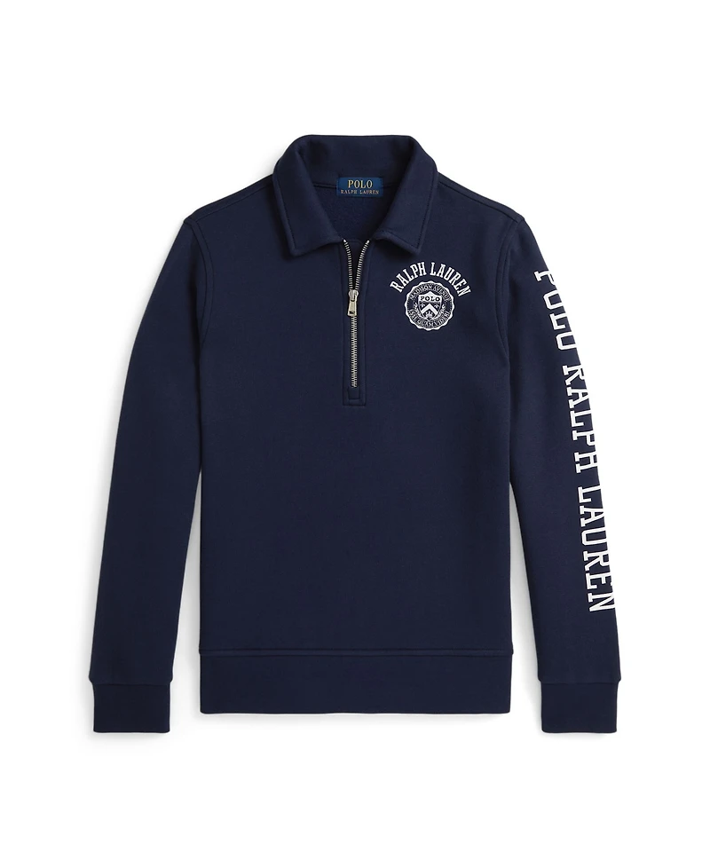 Polo Ralph Lauren Big Boys Logo Fleece Collared Sweatshirt