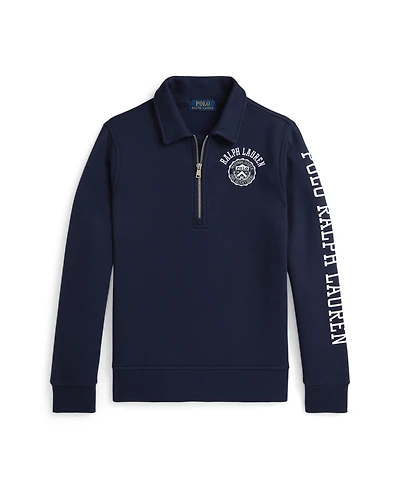 Polo Ralph Lauren Big Boys Logo Fleece Collared Sweatshirt