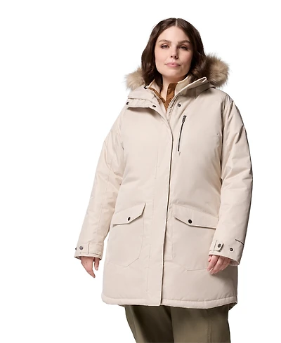 Columbia Plus Suttle Mountain Hooded Faux-Fur-Trim Long Insulated Coat