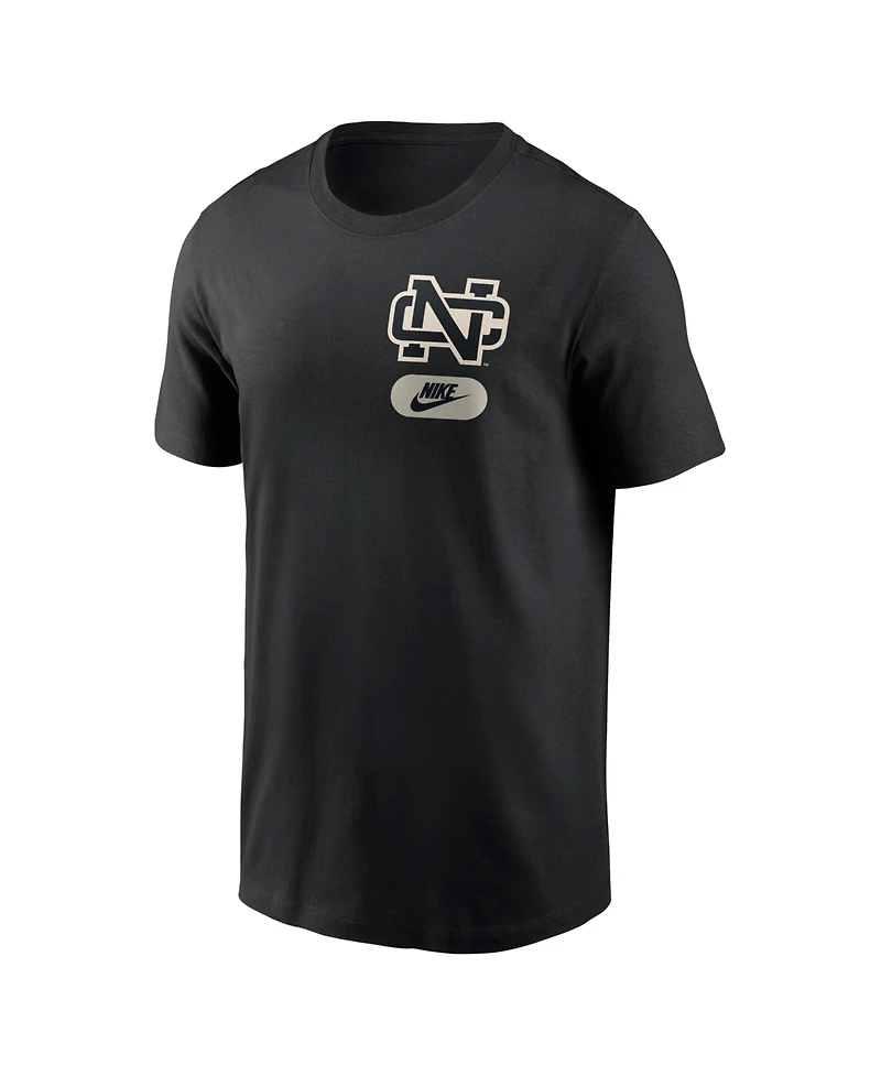 Nike Men's Black North Carolina Tar Heels Fashion 2-Hit T-Shirt