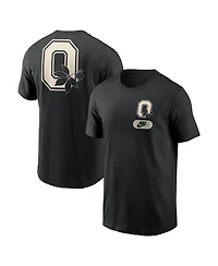Nike Men's Black Ohio State Buckeyes Fashion 2-Hit T-Shirt