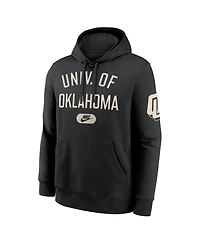 Nike Men's Black Oklahoma Sooners Fashion Club Pullover Hoodie