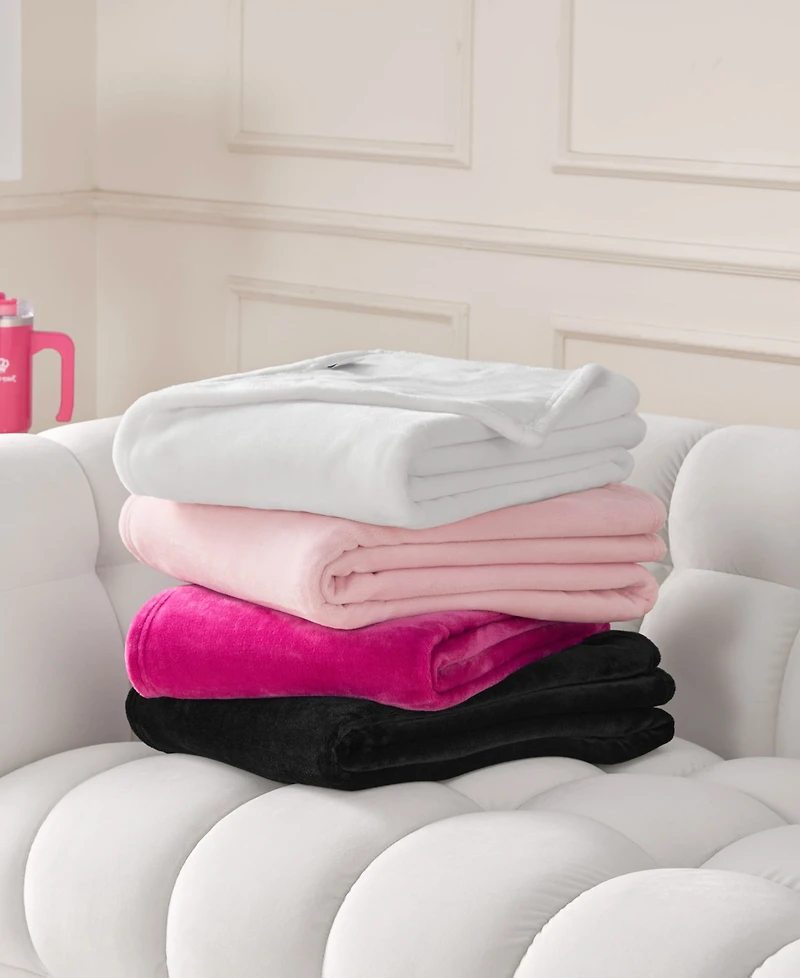 Juicy Couture Plush Throw, 50" x 70"