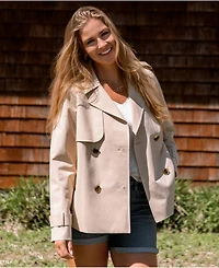 Lands' End Women's Trench Rain Jacket