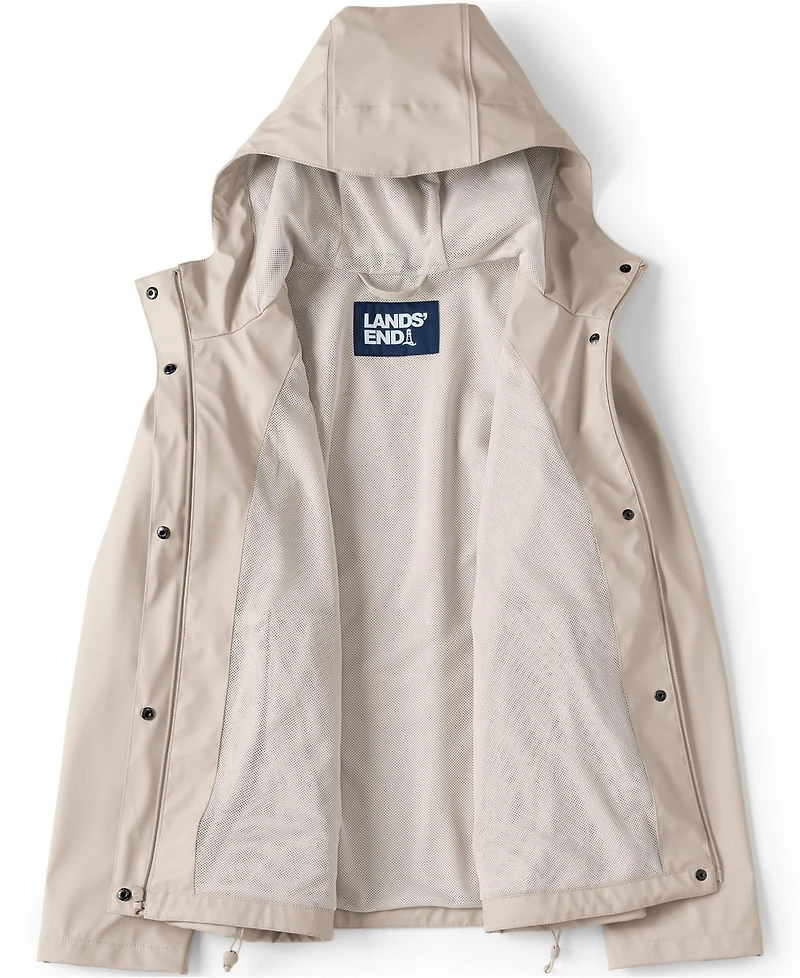 Lands' End Plus Squall Waterproof Rain Slicker Jacket