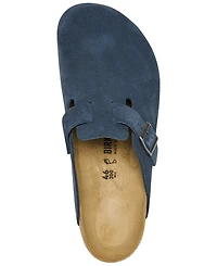 Birkenstock Men's Boston Suede Leather Birko-Flor Clogs from Finish Line