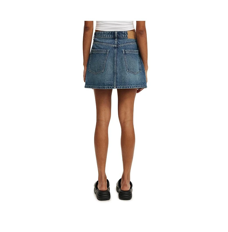 Cotton On Women's Original Denim Mini Skirt