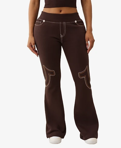 True Religion Women's Anniversary Big T Flare Pants