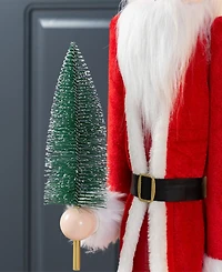 Glitzhome 42" Wooden Christmas Santa Nutcracker