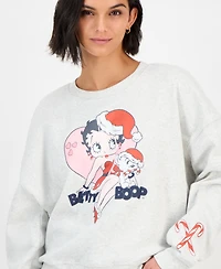 Grayson Threads, The Label Juniors' Betty Boop Christmas Fleece Sweatshirt
