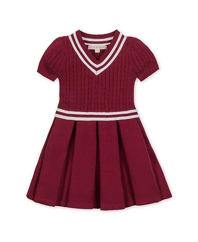 Hope & Henry Toddler Girls' Organic Short Sleeve Cricket Sweater Dress