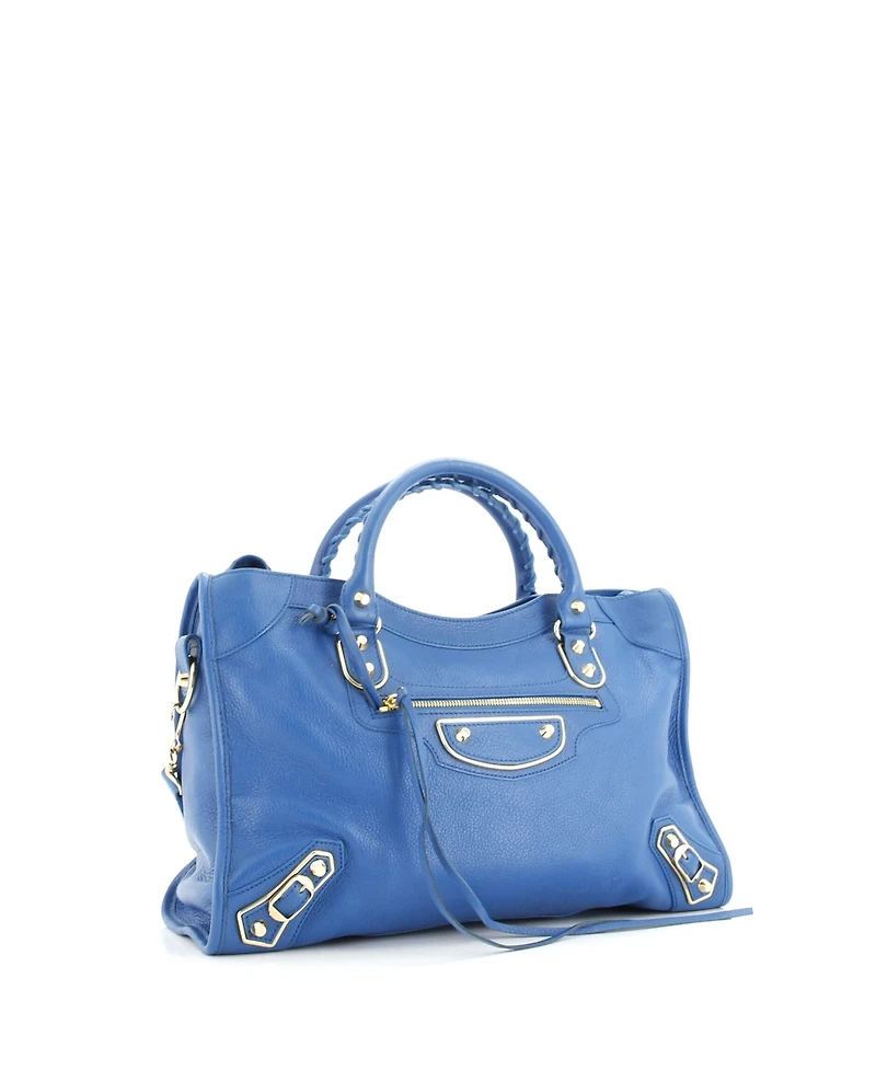 Pre-Owned Balenciaga Medium City Classic Metallic Edge Bag Leather