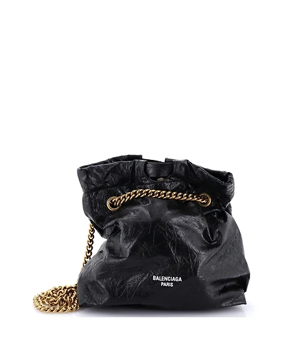 Pre-Owned Balenciaga Medium Crush Chain Tote Leather
