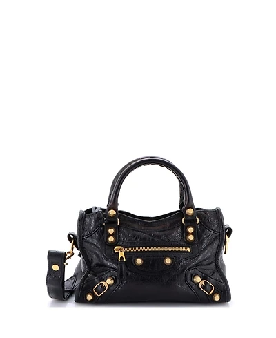 Pre-Owned Balenciaga Mini City Classic Studs Bag Leather