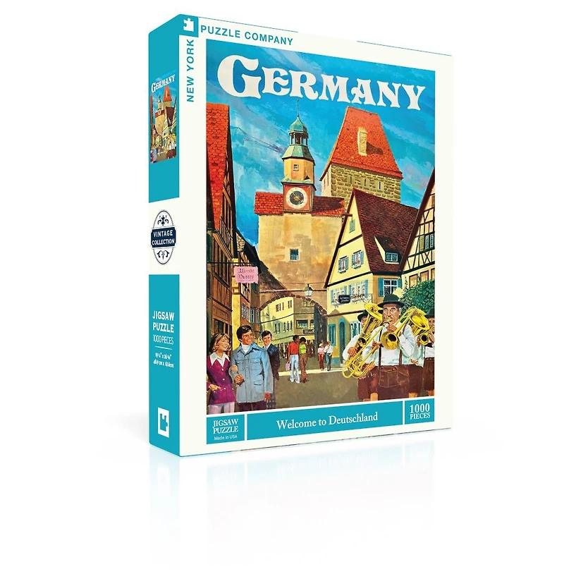 New York Puzzle Company Welcome to Deutschland 1000 Piece Puzzle