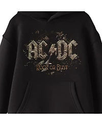 Ac/Dc Boys Acdc Logo Boombox Background Long Sleeve Youth Black