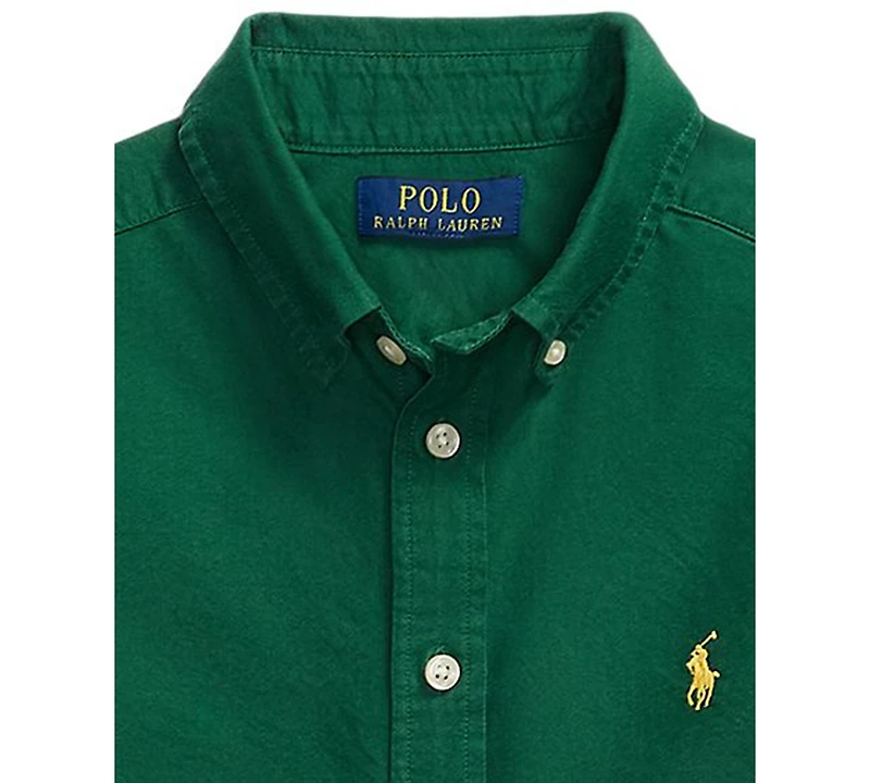 Polo Ralph Lauren Big Boys Garment-Dyed Cotton Oxford Shirt